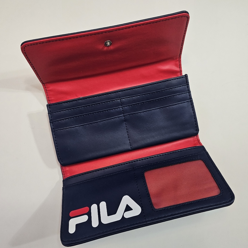 FILA Blue and Red Wallet - Picture 2 of 4